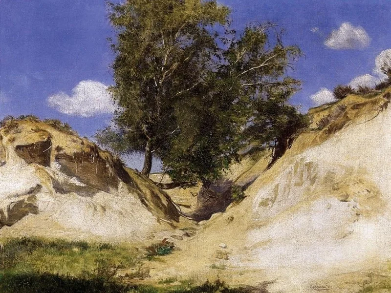 1850-Gyula Aggházy - Pioppo solitario